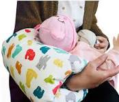 Washable Arm Pillow Cushion for Moms & Babies (Random Design & Color)