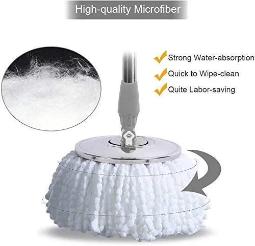 🧼🌀 360° Spin Mop Replacement Parts – Make Cleaning Feel Brand New! 💦 (Random Color)
