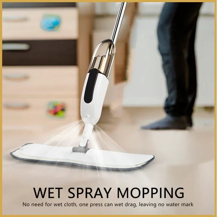 🧼✨ Microfiber Water Spray Mop – 360° Magic Cleaner for Effortless Home Cleaning! 💧🩵