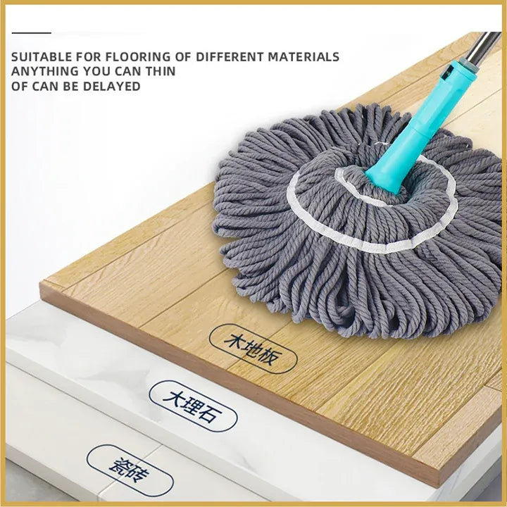 🧹💦 Extendable Twist Mop Fine Fiber Floor Mop – 2-in-1 Rotatable Adjustable Cleaning Magic! ✨