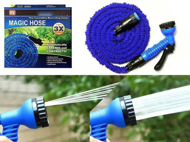 💦 Expandable Flexible Magic Water Hose Pipe With Spray Gun 🌈 (50 ft)