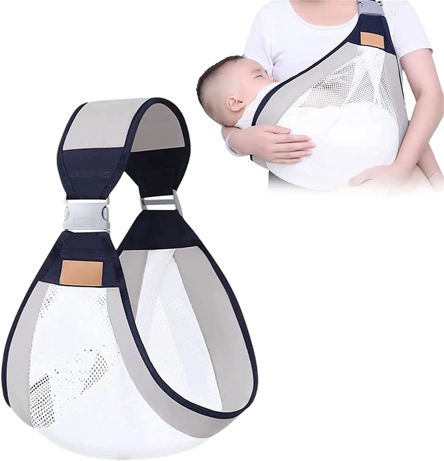 🍼 Baby Carrier – Ergonomic One-Shoulder Labor-Saving Baby Sling (Random Color) 💖