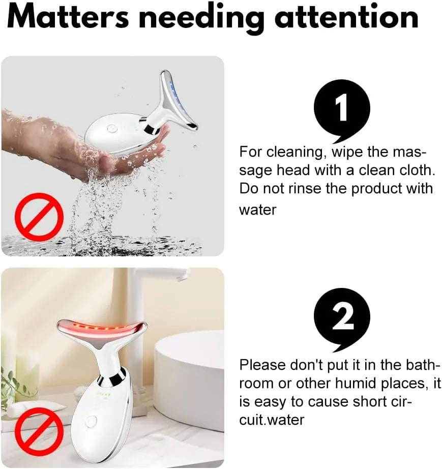 💖 EMS Face Lifting Facial Massager – Neck & Eye Microcurrent Vibrator 🌸