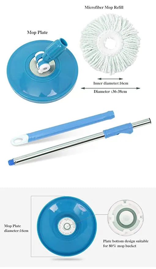 🧼🌀 360° Spin Mop Replacement Parts – Make Cleaning Feel Brand New! 💦 (Random Color)