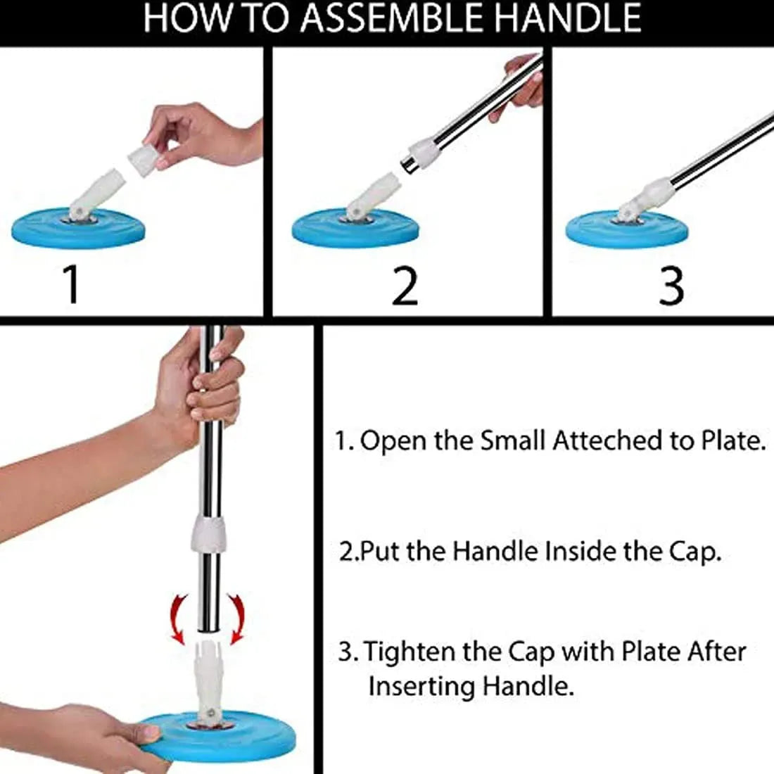 🧼🌀 360° Spin Mop Replacement Parts – Make Cleaning Feel Brand New! 💦 (Random Color)