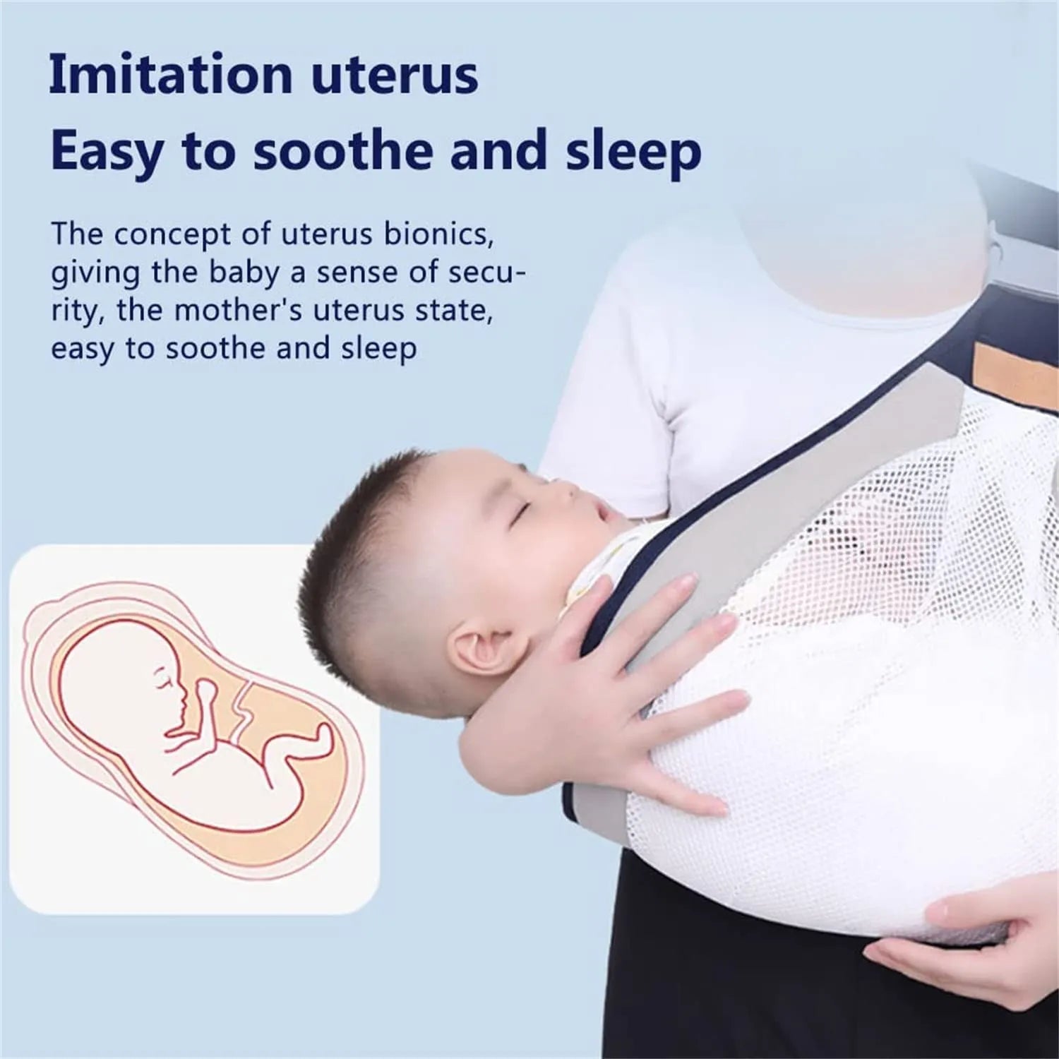 🍼 Baby Carrier – Ergonomic One-Shoulder Labor-Saving Baby Sling (Random Color) 💖