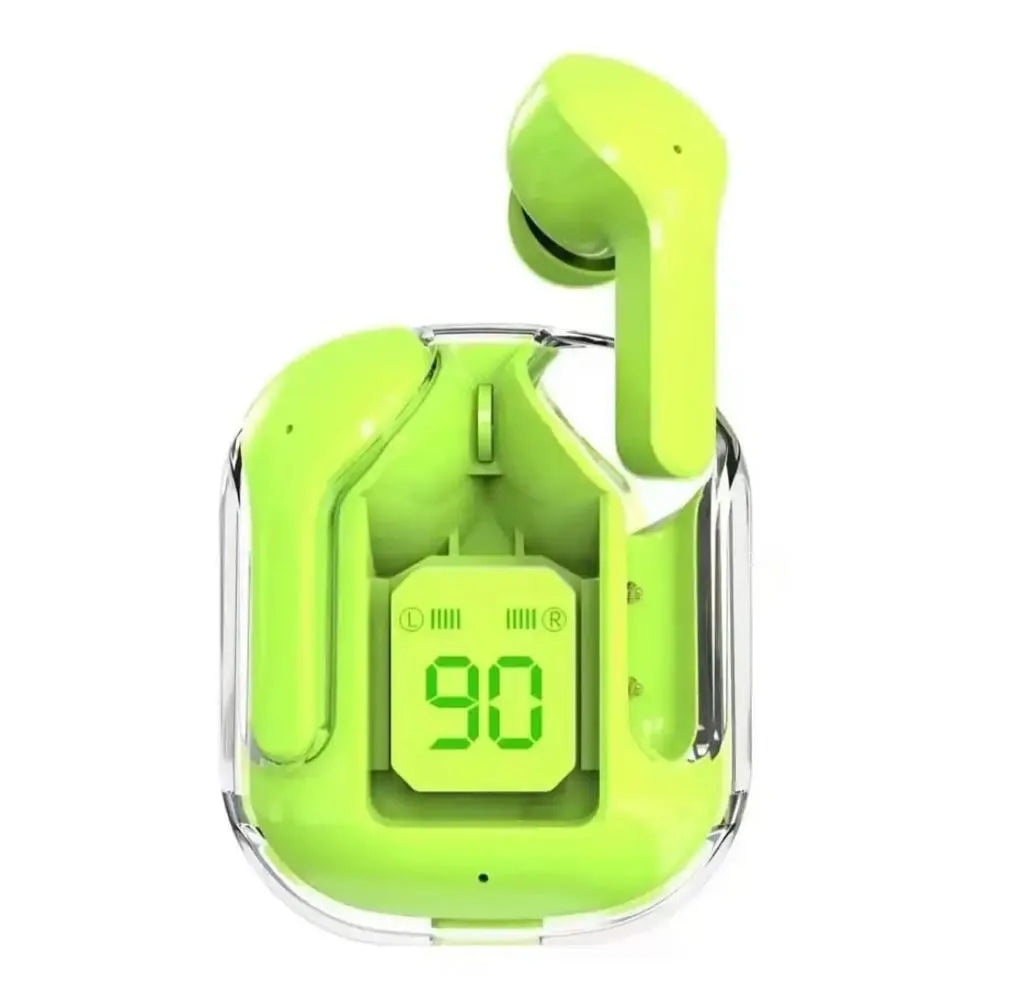 🎧 Air31 Wireless Crystal Transparent Bluetooth Earbuds (Random Color) 💎