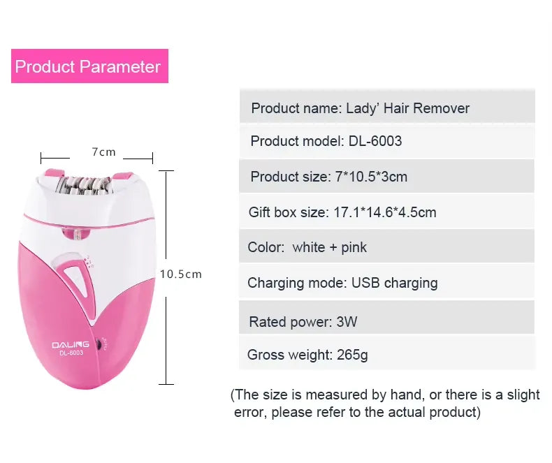 Mini Electric Epilator for Smooth, Silky Skin 🌸