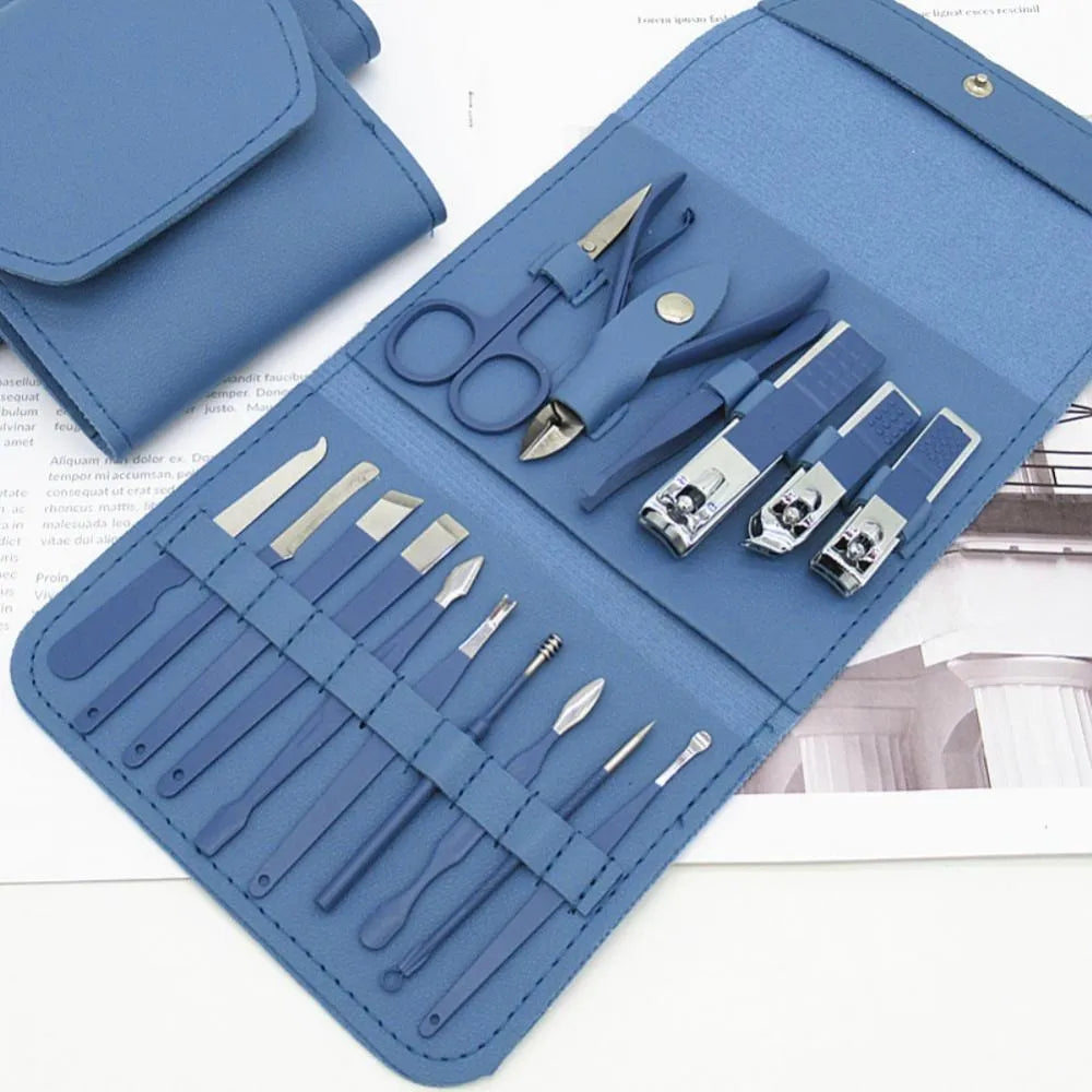💅✨ 16-Piece Manicure & Pedicure Kit – Complete Nail Care & Grooming Luxury 💖