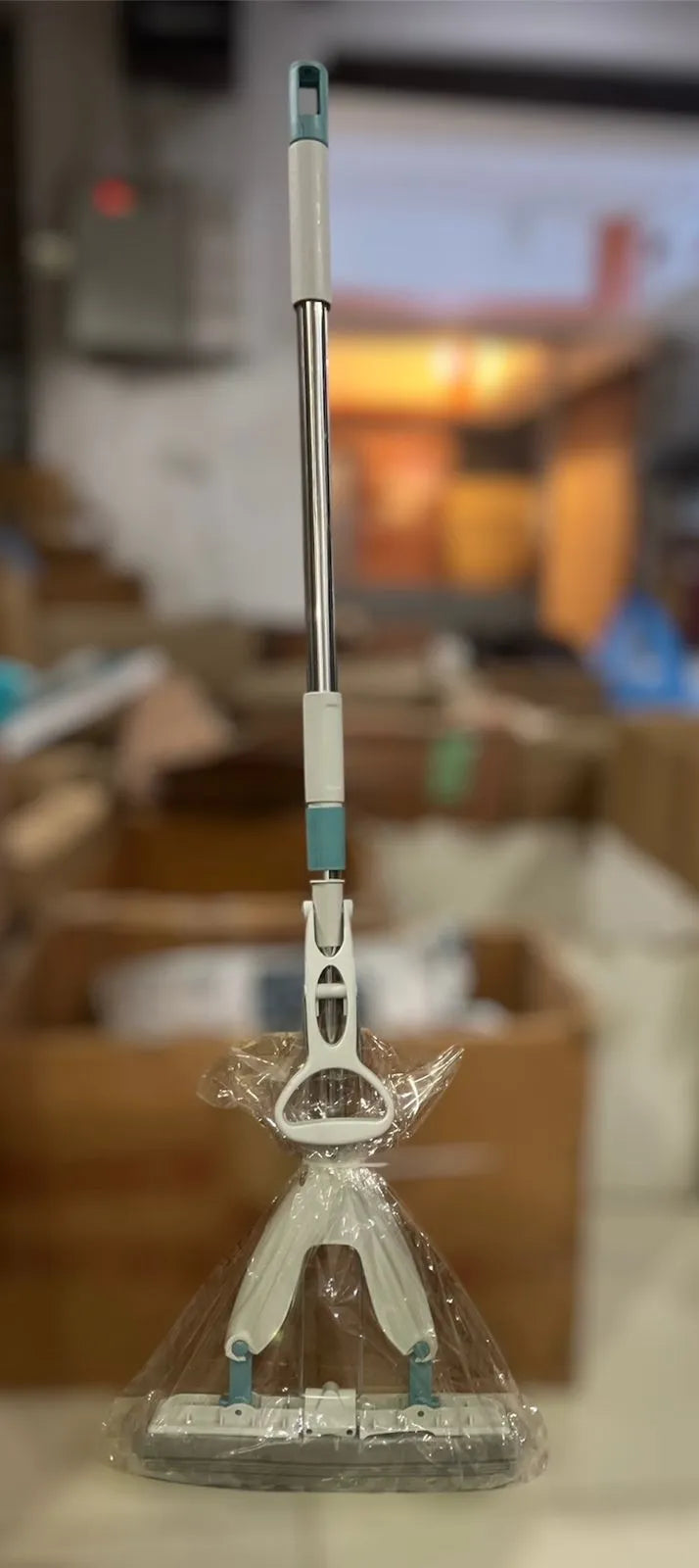 🧼✨ High Quality Floor Cleaning Mop – Self-Squeeze Design With Stainless Steel Handle 💧