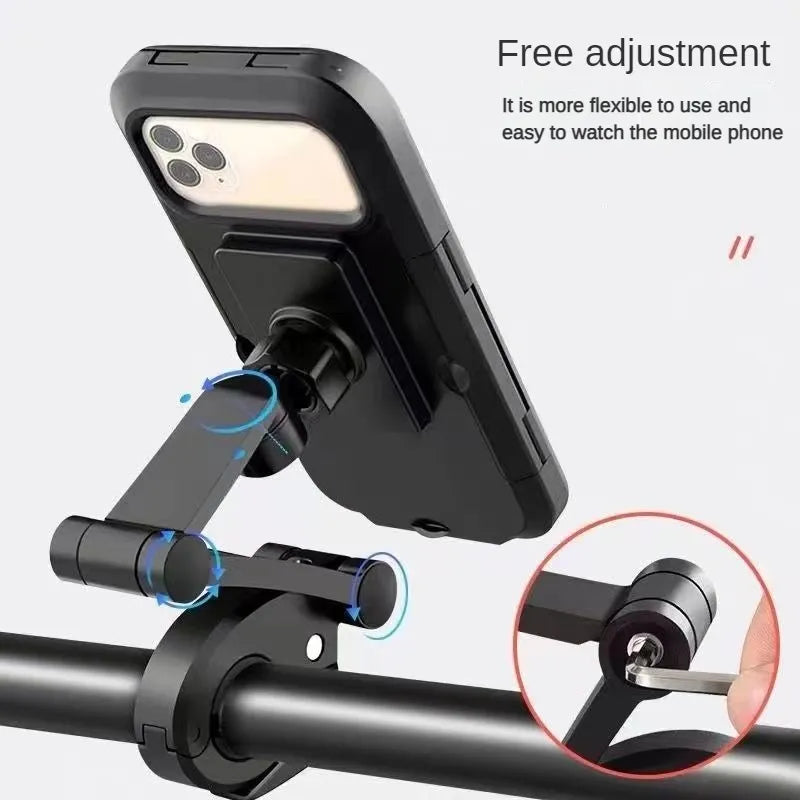 🚴‍♂️ Waterproof Magnetic Bike Phone Holder – 360° Rotation & Strong Grip 📱💧