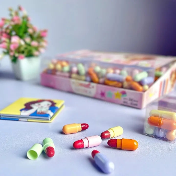 💋✨ Mini Capsule Lipstick Set – Tiny, Trendy & Totally Gorgeous 💖