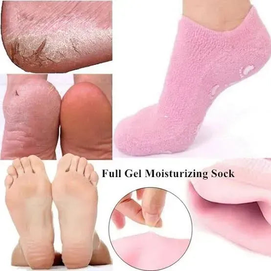 🧦✨ Reusable Silicone Spa Gel Socks – Soft, Smooth & Happy Feet 💖