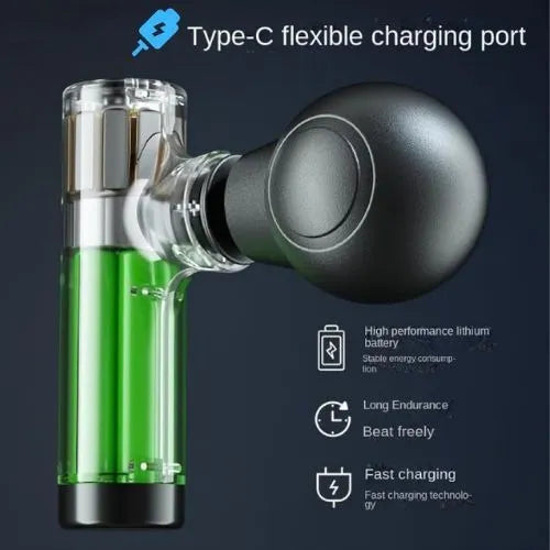 💆‍♀️Rechargeable Facial Gun Massager – Portable Type-C Skincare Relaxation Device✨