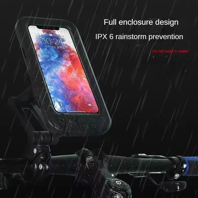 🚴‍♂️ Waterproof Magnetic Bike Phone Holder – 360° Rotation & Strong Grip 📱💧