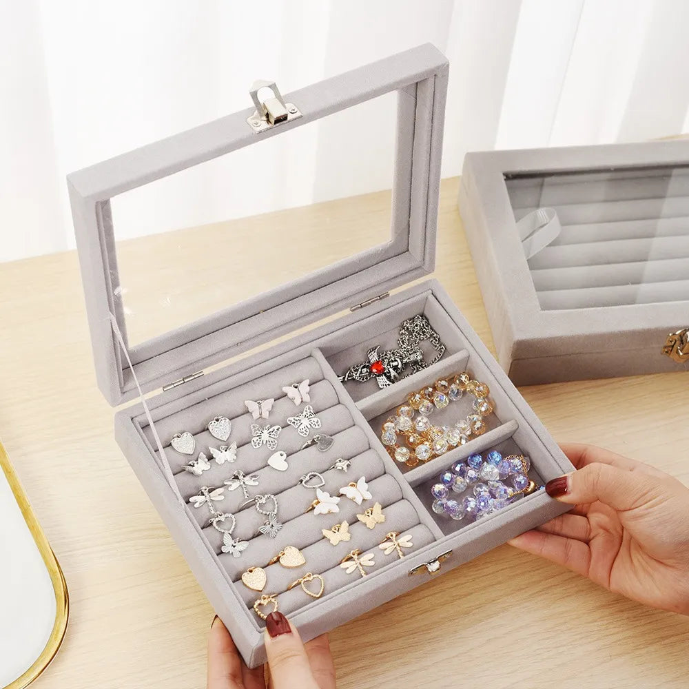 Glass Cover Organizer for Rings, Earrings & Bracelets 💍