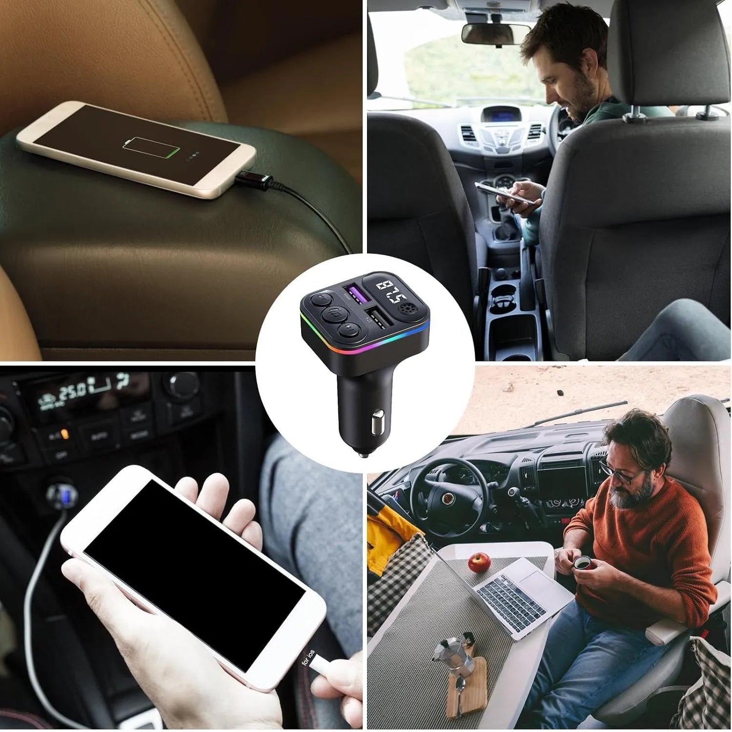 🚗🎧 X8 Car MP3 Player & FM Transmitter (3.1A Dual USB)