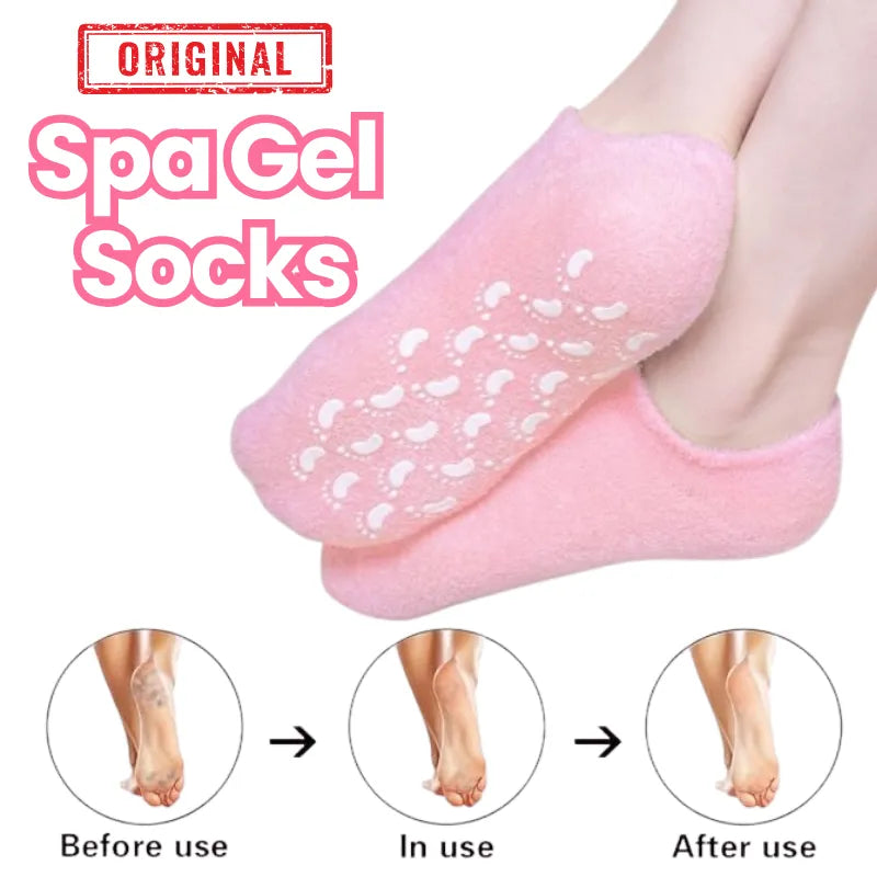 🧦✨ Reusable Silicone Spa Gel Socks – Soft, Smooth & Happy Feet 💖